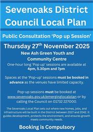 Sevenoaks Local Plan Consultation - 27th November 2025
