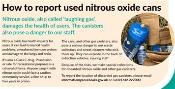 Reporting Nitrous Oxide Cans